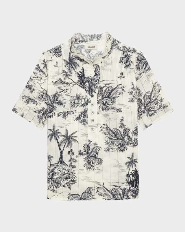 Topher Tropical Island Blous